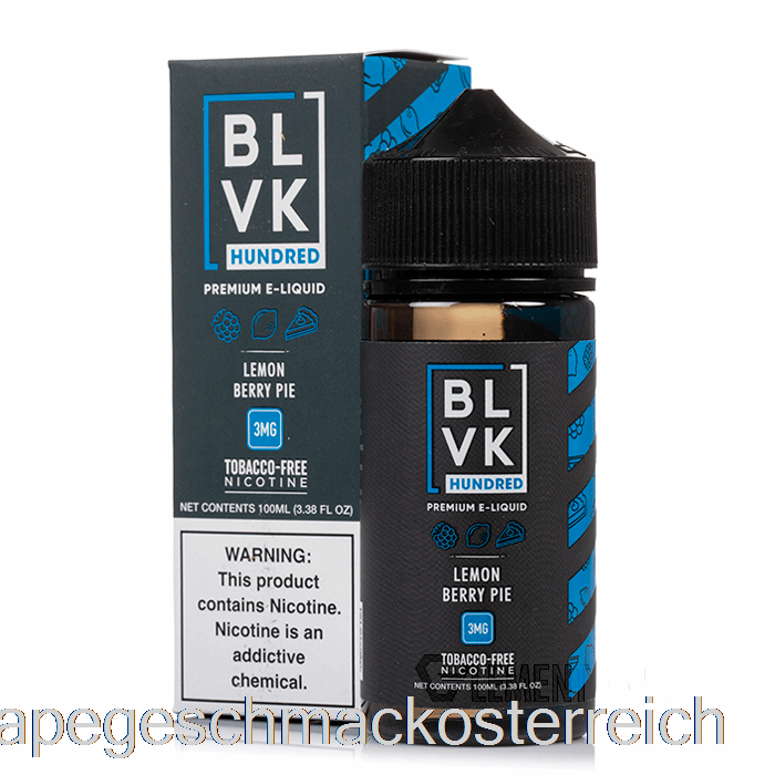 Zitronen-Beeren-Kuchen – Blvk – 100 Ml, 3 Mg Vape-Geschmack
